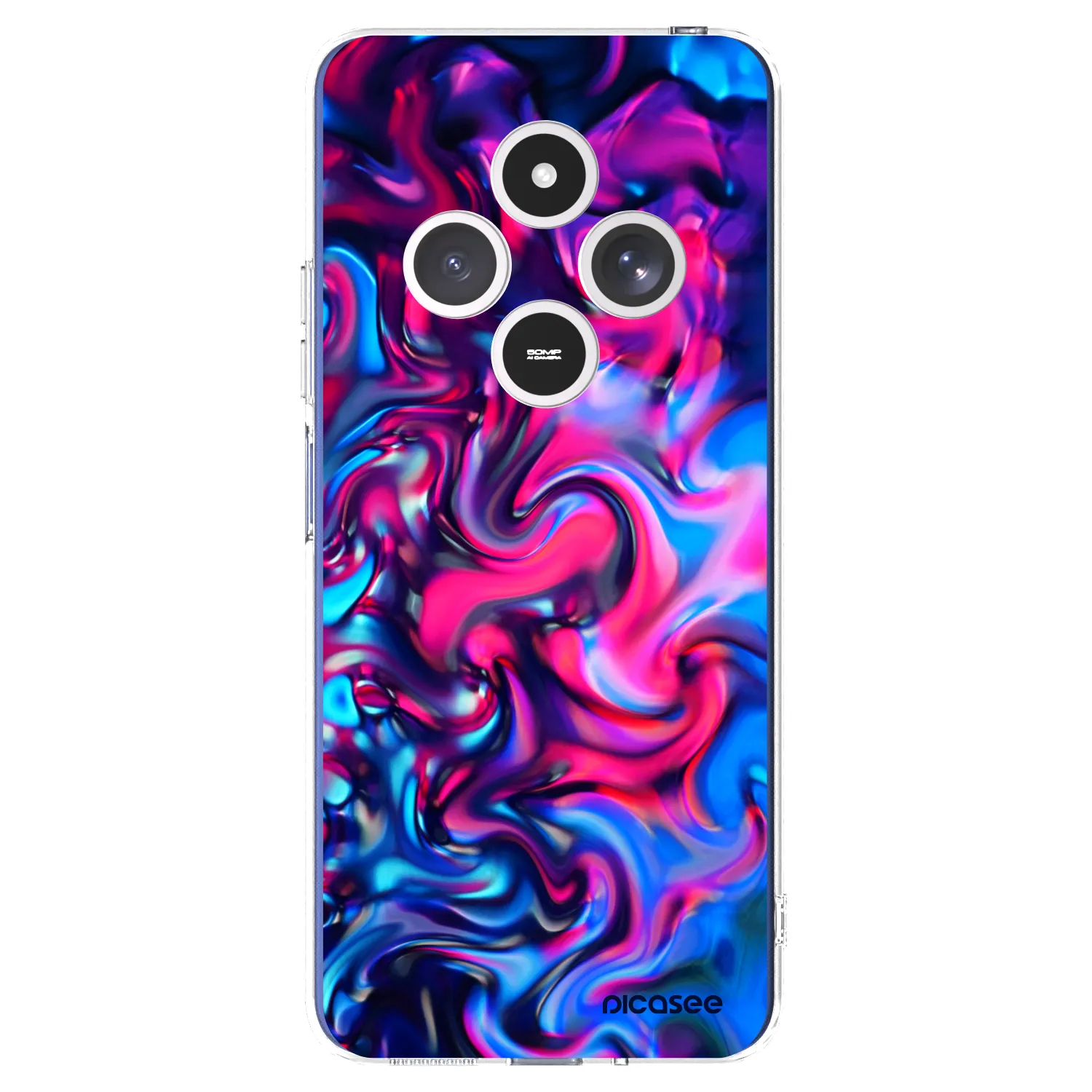 Picasee silikónový prehľadný obal pre Xiaomi Redmi 14C - Redlight