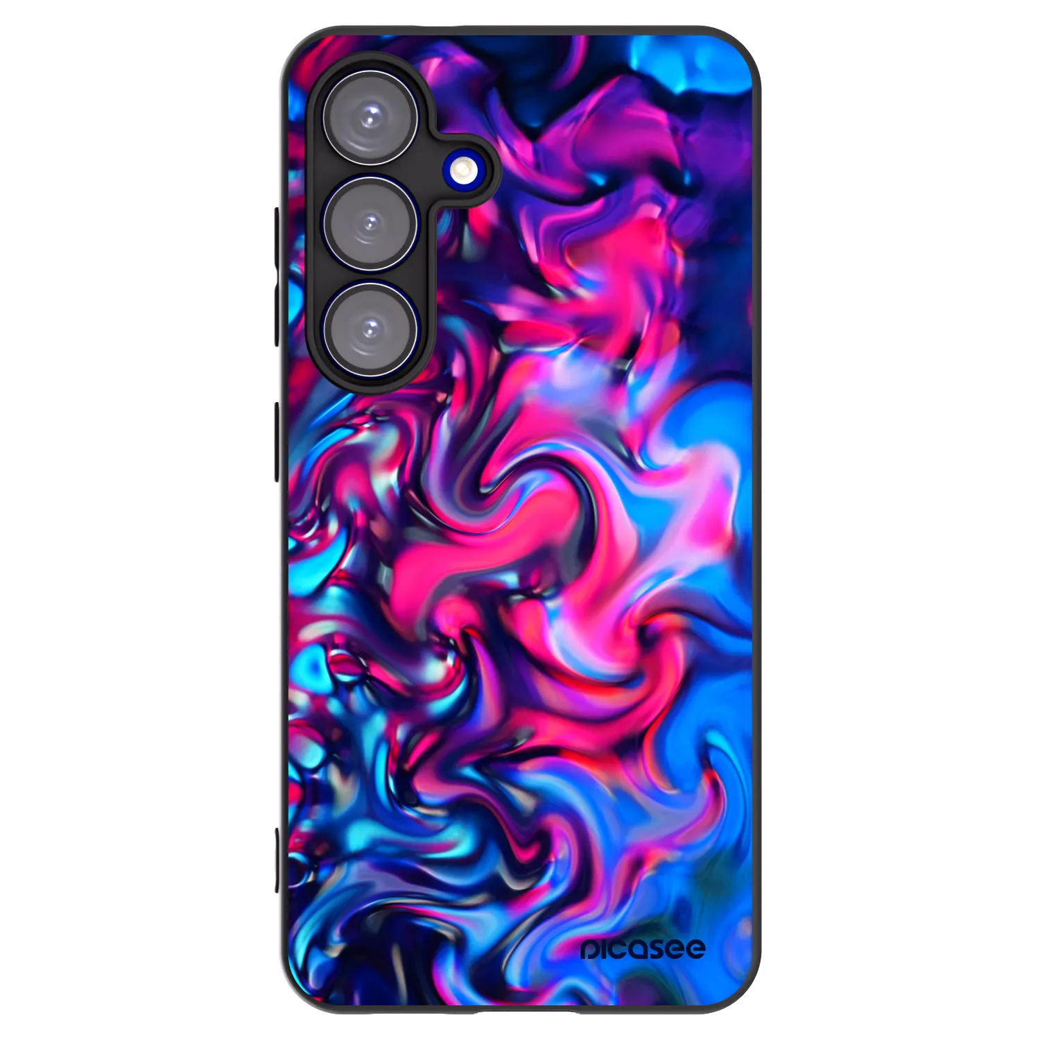 Picasee silikónový čierny obal pre Samsung Galaxy S25 5G - Redlight