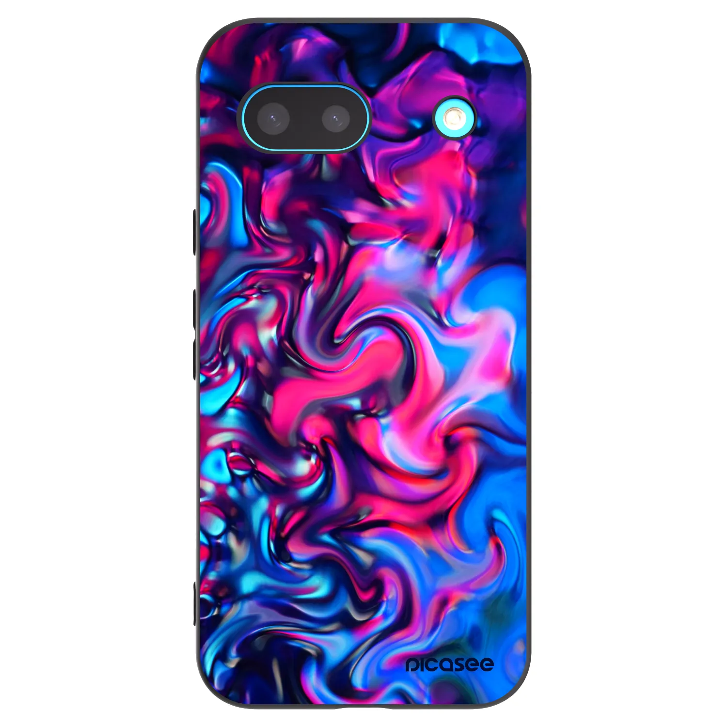 Picasee silikónový čierny obal pre Google Pixel 8a - Redlight