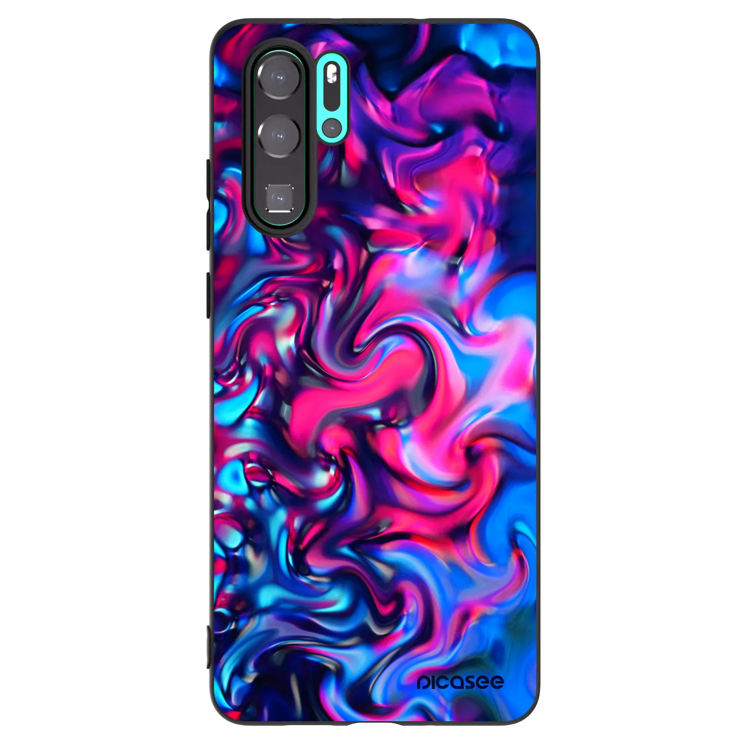 Picasee silikónový čierny obal pre Huawei P30 Pro - Redlight