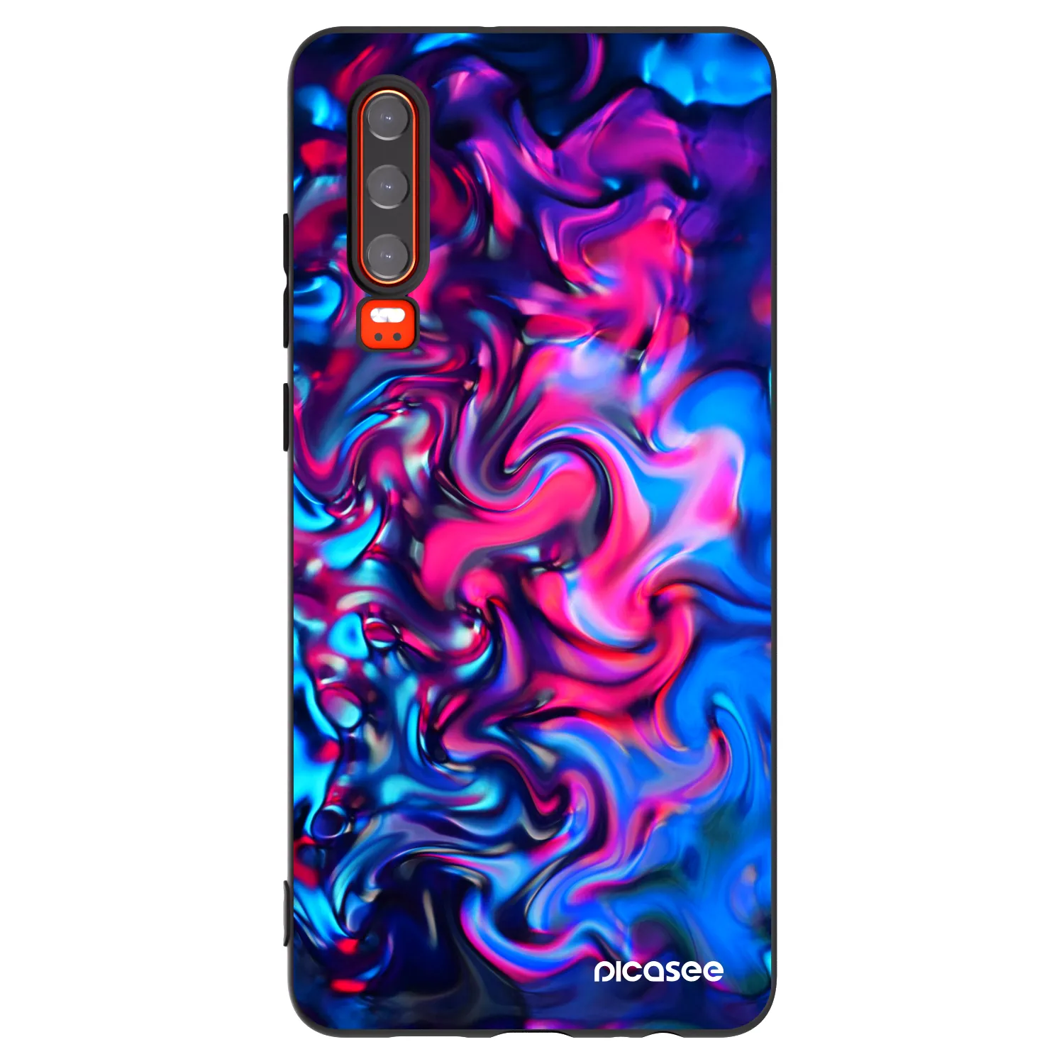 Picasee silikónový čierny obal pre Huawei P30 - Redlight