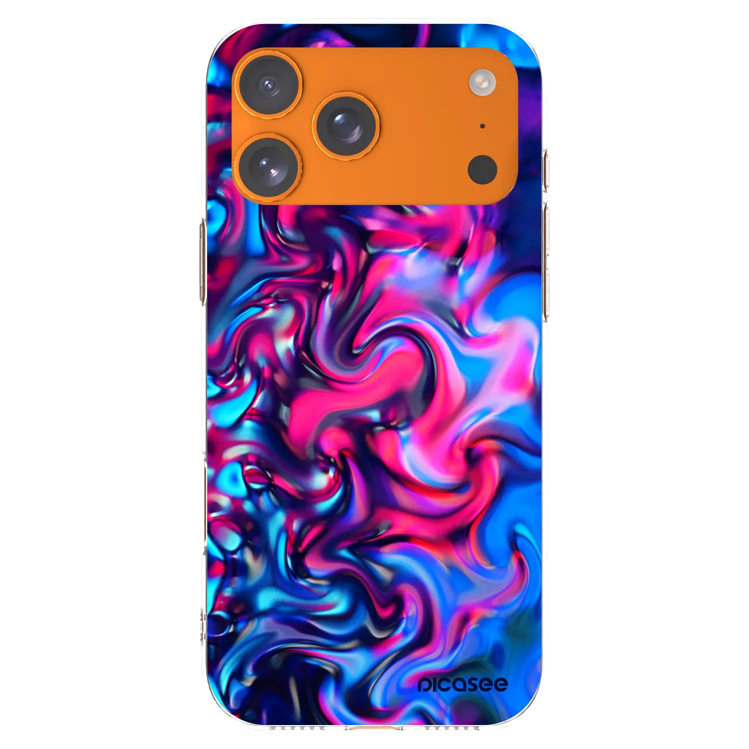Picasee silikónový prehľadný obal pre Apple iPhone 17 Pro Max - Redlight