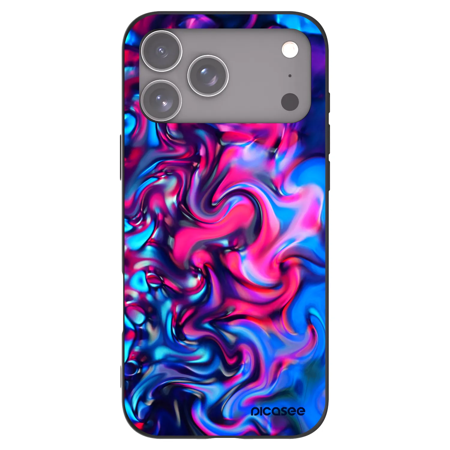 Picasee silikónový čierny obal pre Apple iPhone 17 Pro Max - Redlight