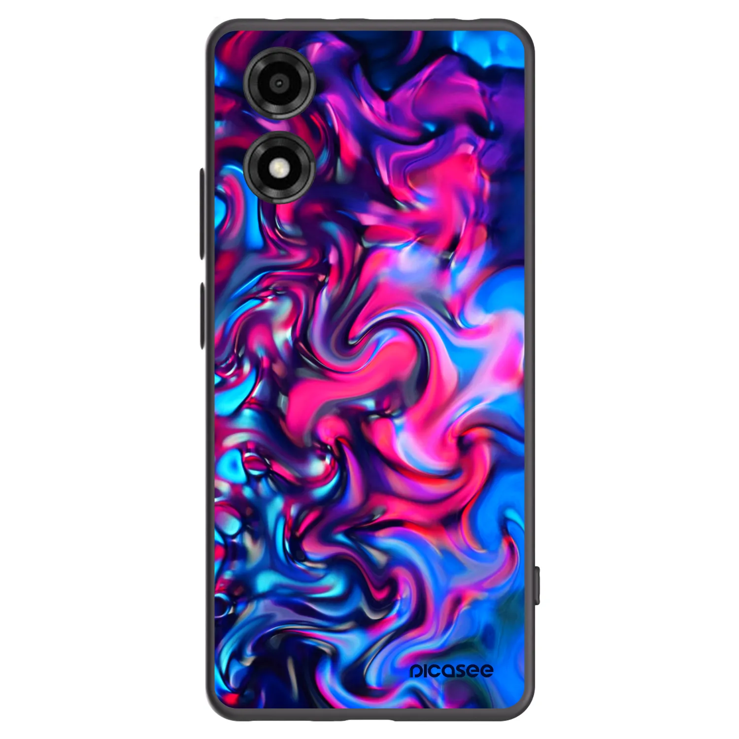 Picasee silikónový čierny obal pre Motorola Moto E14 - Redlight