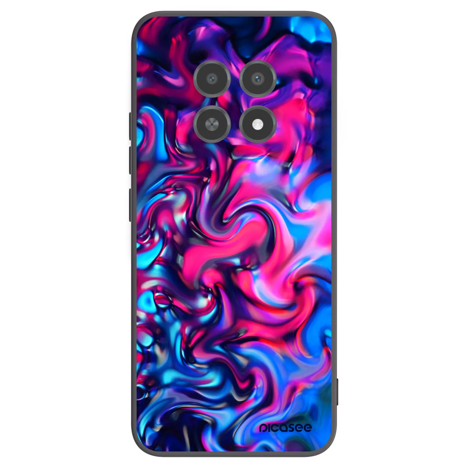 Picasee silikónový čierny obal pre Realme 12X - Redlight