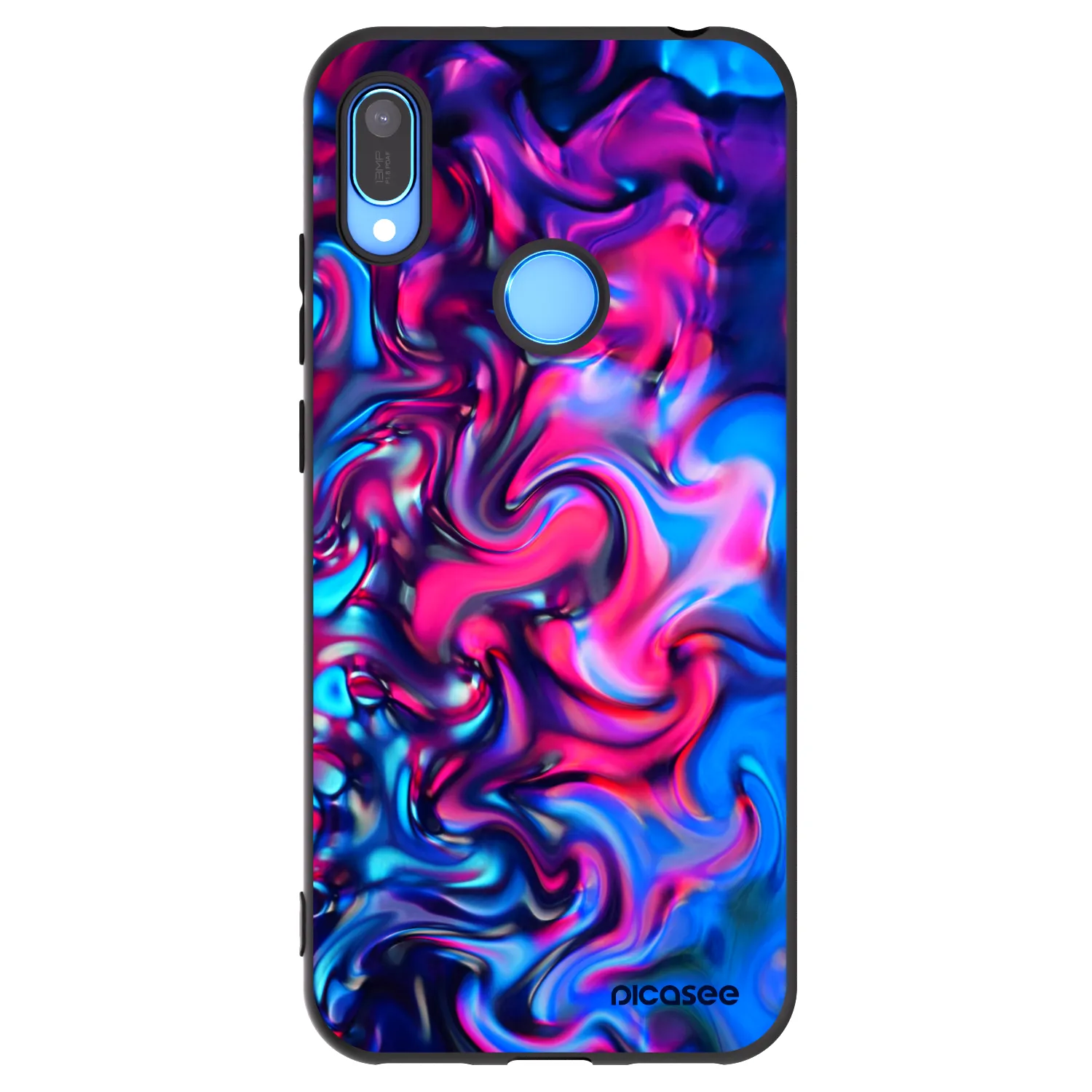 Picasee silikónový čierny obal pre Huawei Y6 2019 - Redlight