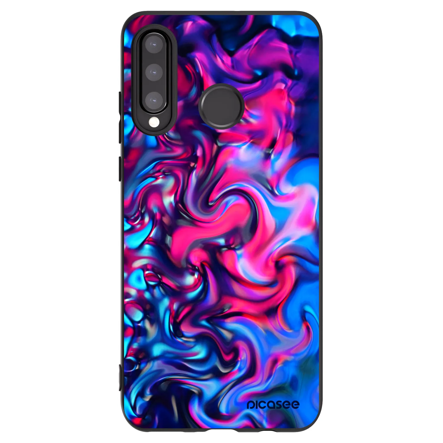 Picasee silikónový čierny obal pre Huawei P30 Lite - Redlight