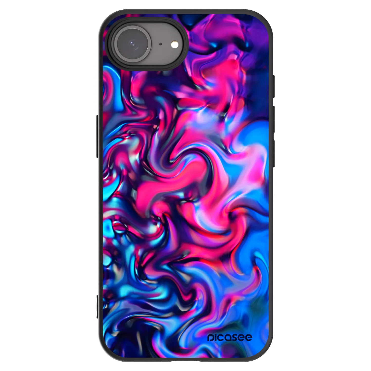 Picasee silikónový čierny obal pre Apple iPhone 17e - Redlight