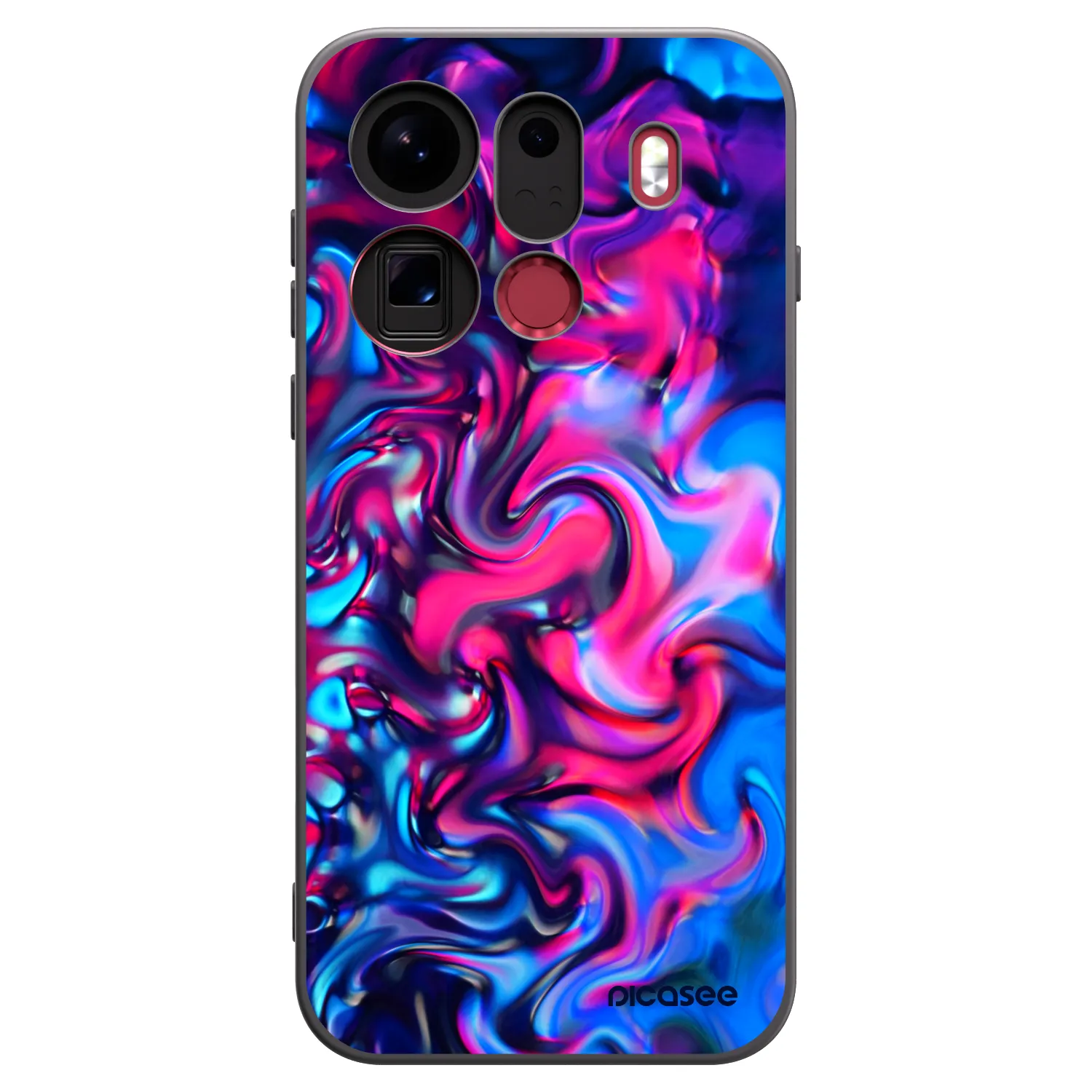 Picasee silikónový čierny obal pre OPPO Find X9 Pro - Redlight