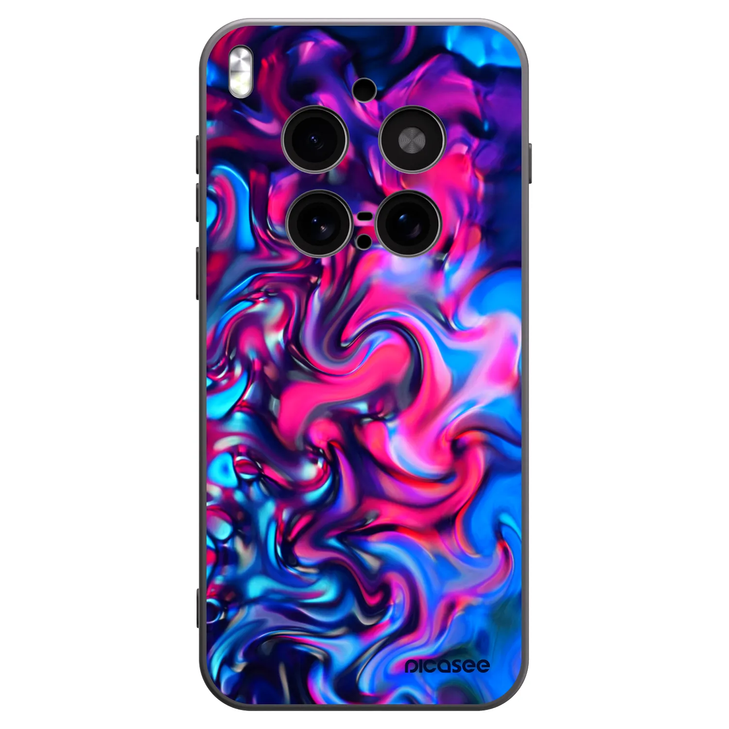 Picasee silikónový čierny obal pre Vivo X300 Pro - Redlight
