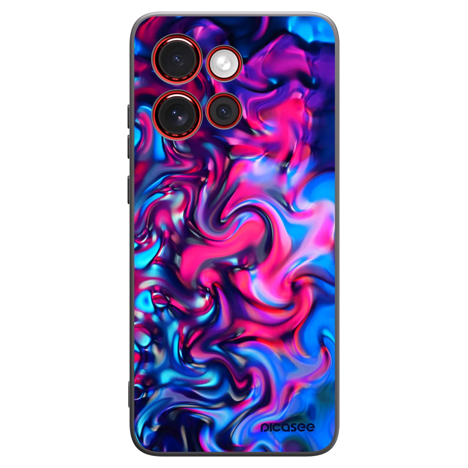 Picasee silikónový čierny obal pre Motorola Edge 60 Neo 5G - Redlight