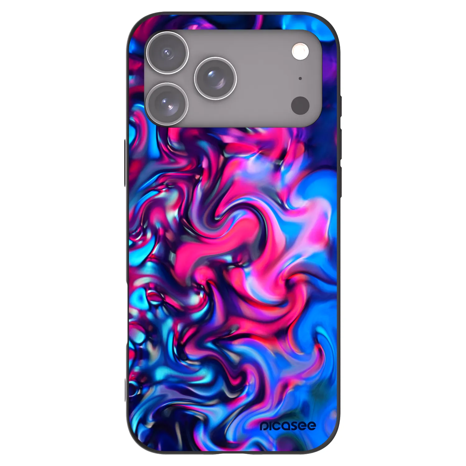 Picasee silikónový čierny obal pre Apple iPhone 18 Pro Max - Redlight