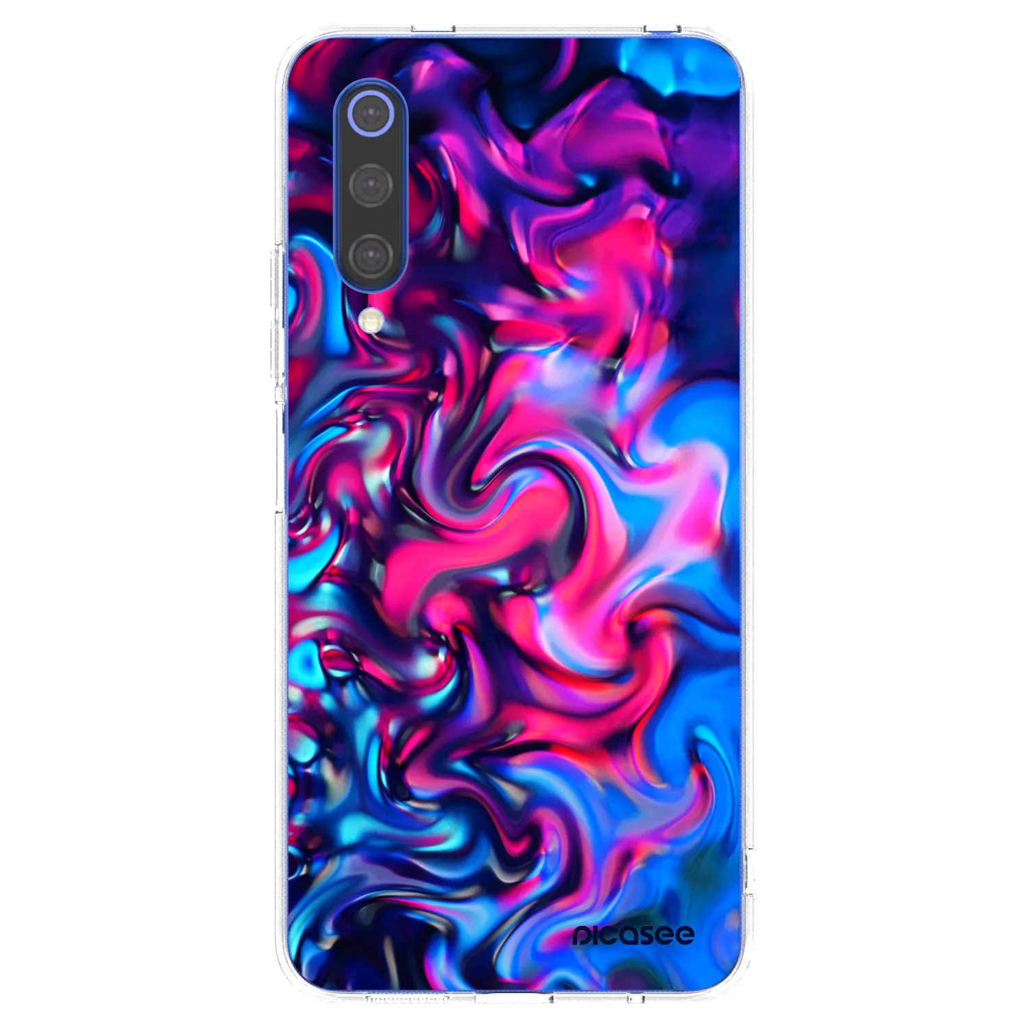 Picasee silikónový prehľadný obal pre Xiaomi Mi 9 SE - Redlight