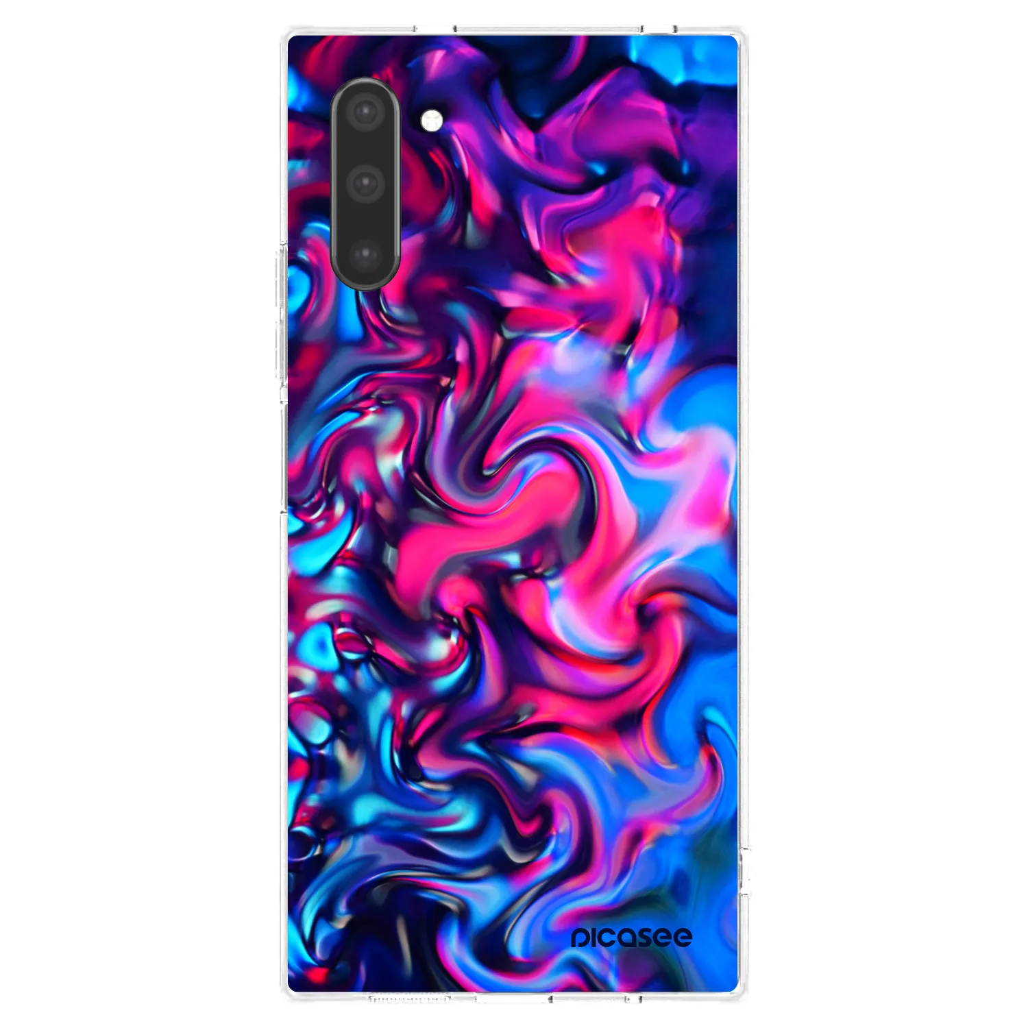 Picasee silikónový prehľadný obal pre Samsung Galaxy Note 10 N970F - Redlight