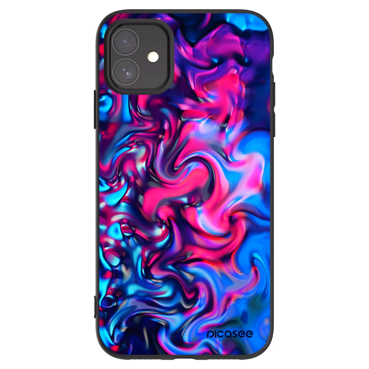 Picasee silikónový čierny obal pre Apple iPhone 11 - Redlight
