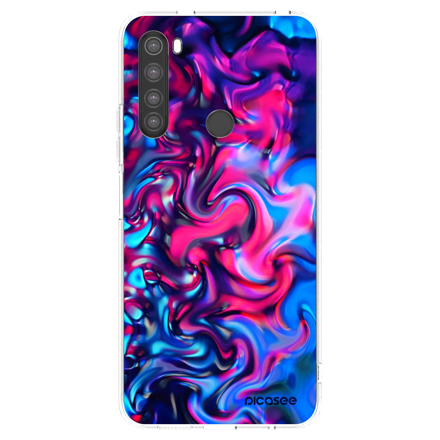Picasee silikónový prehľadný obal pre Xiaomi Redmi Note 8 - Redlight