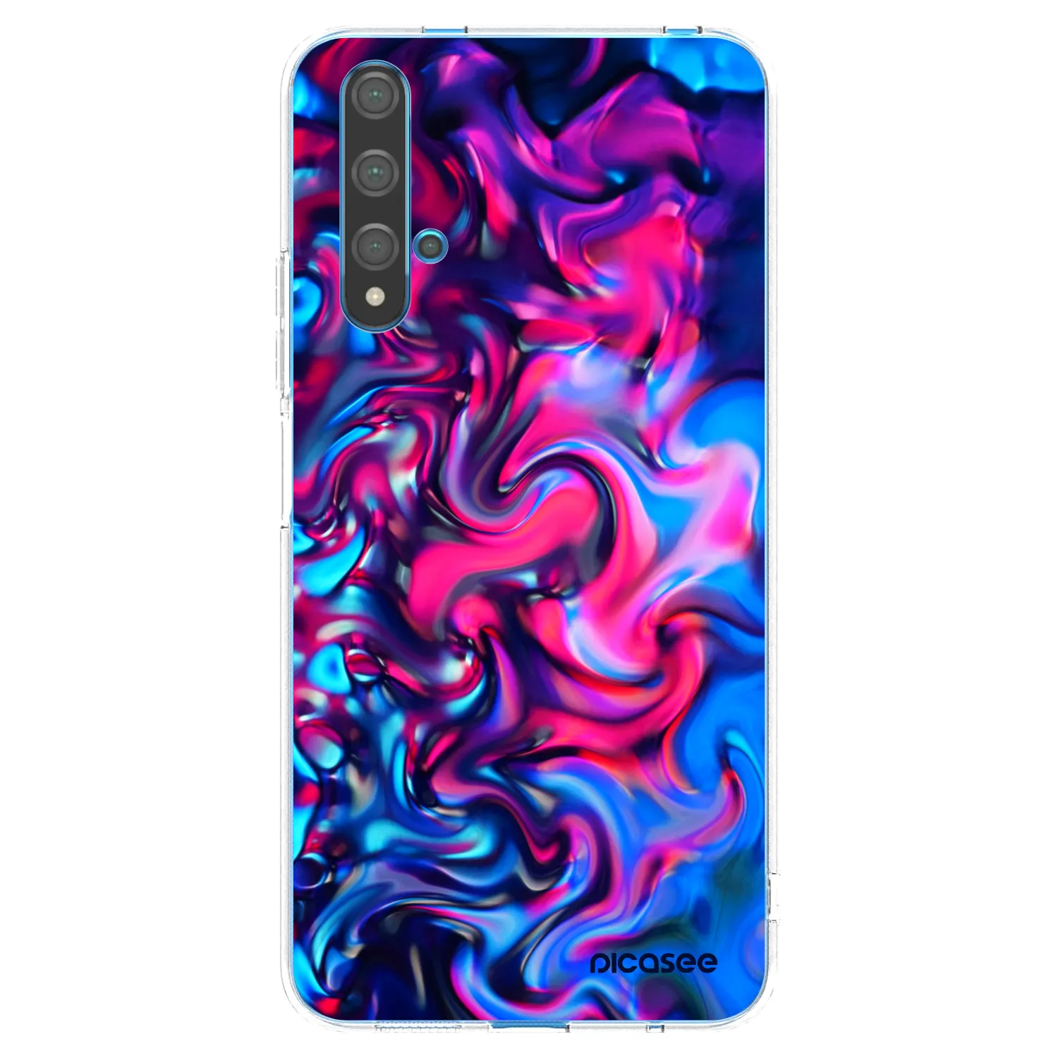 Picasee silikónový prehľadný obal pre Huawei Nova 5T - Redlight