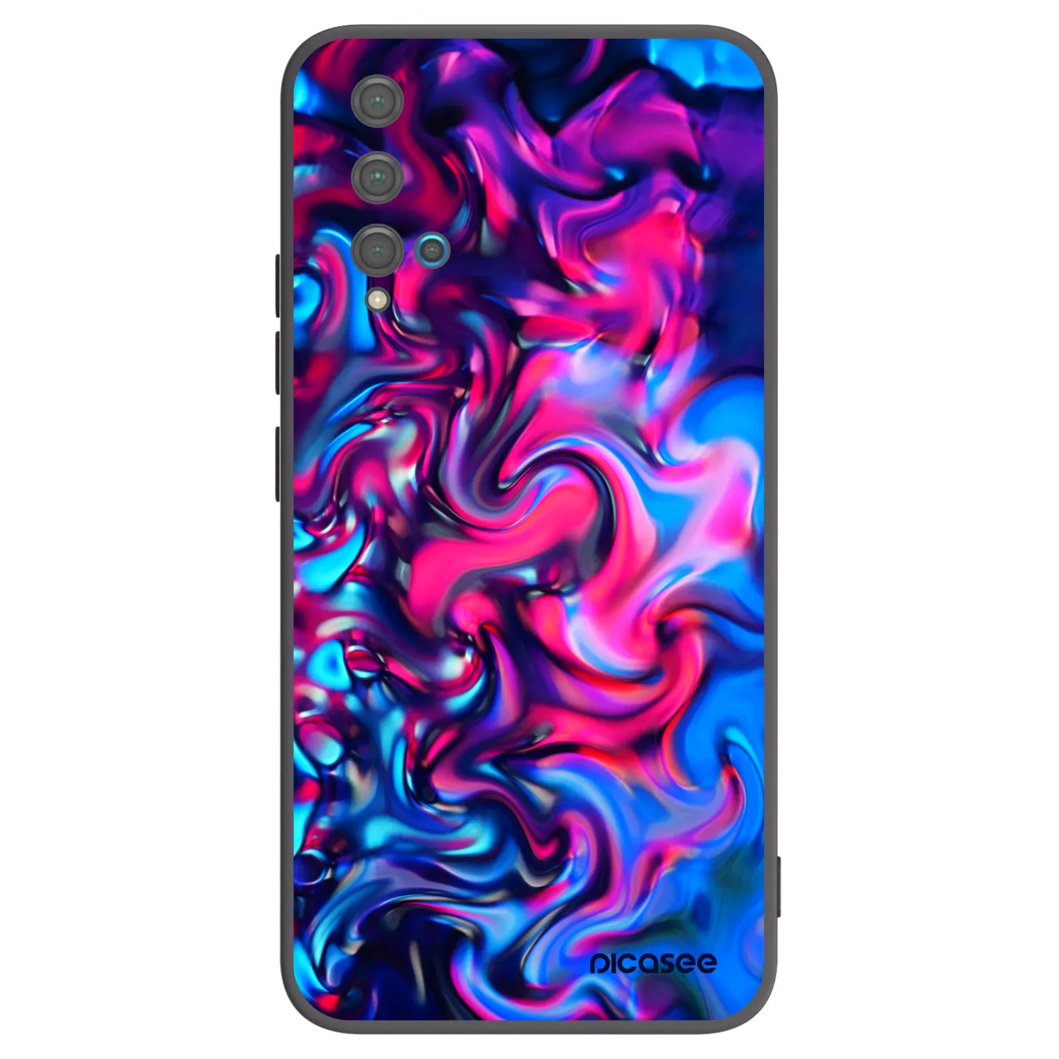 Picasee silikónový čierny obal pre Huawei Nova 5T - Redlight