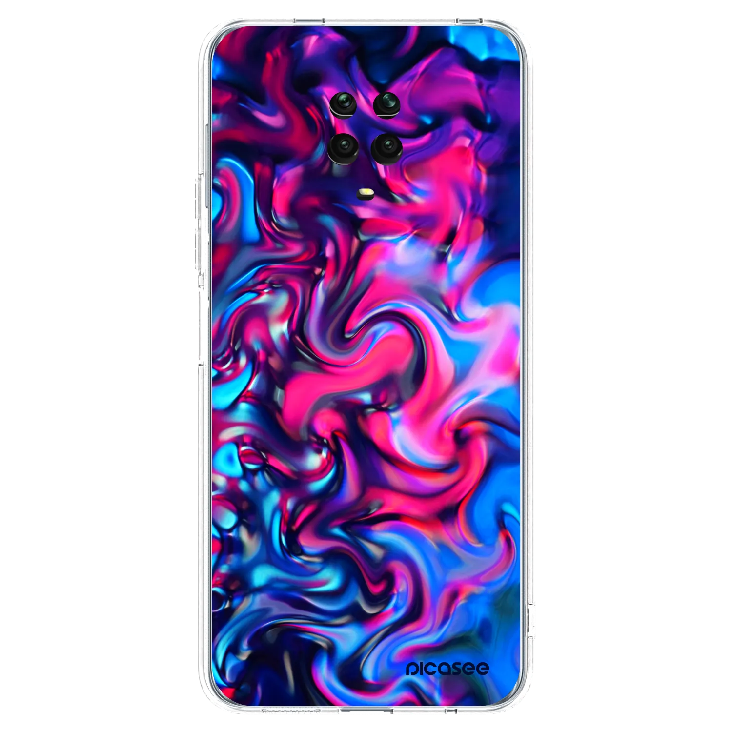 Silikónový prehľadný obal pre Xiaomi Redmi Note 9 Pro - Redlight
