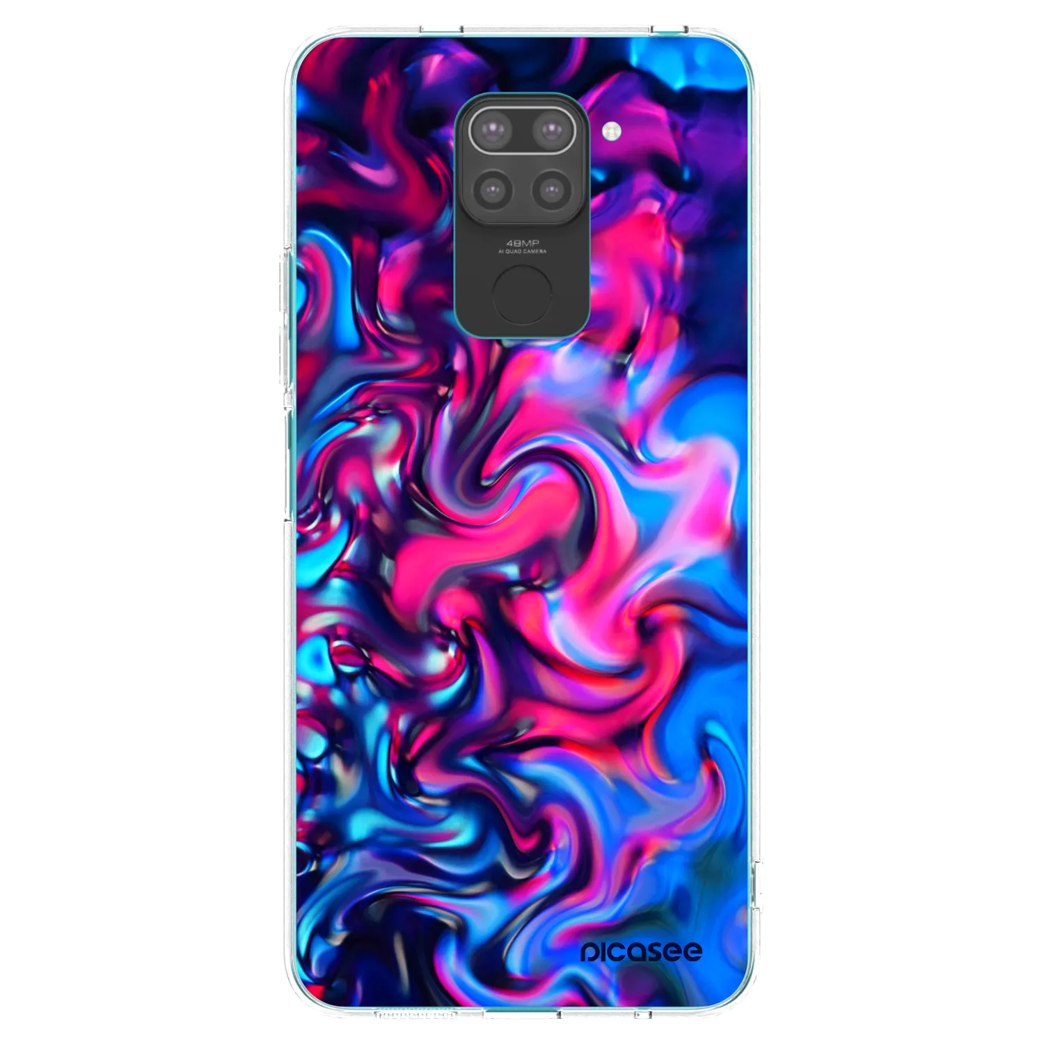 Picasee silikónový čierny obal pre Xiaomi Redmi Note 9 - Redlight