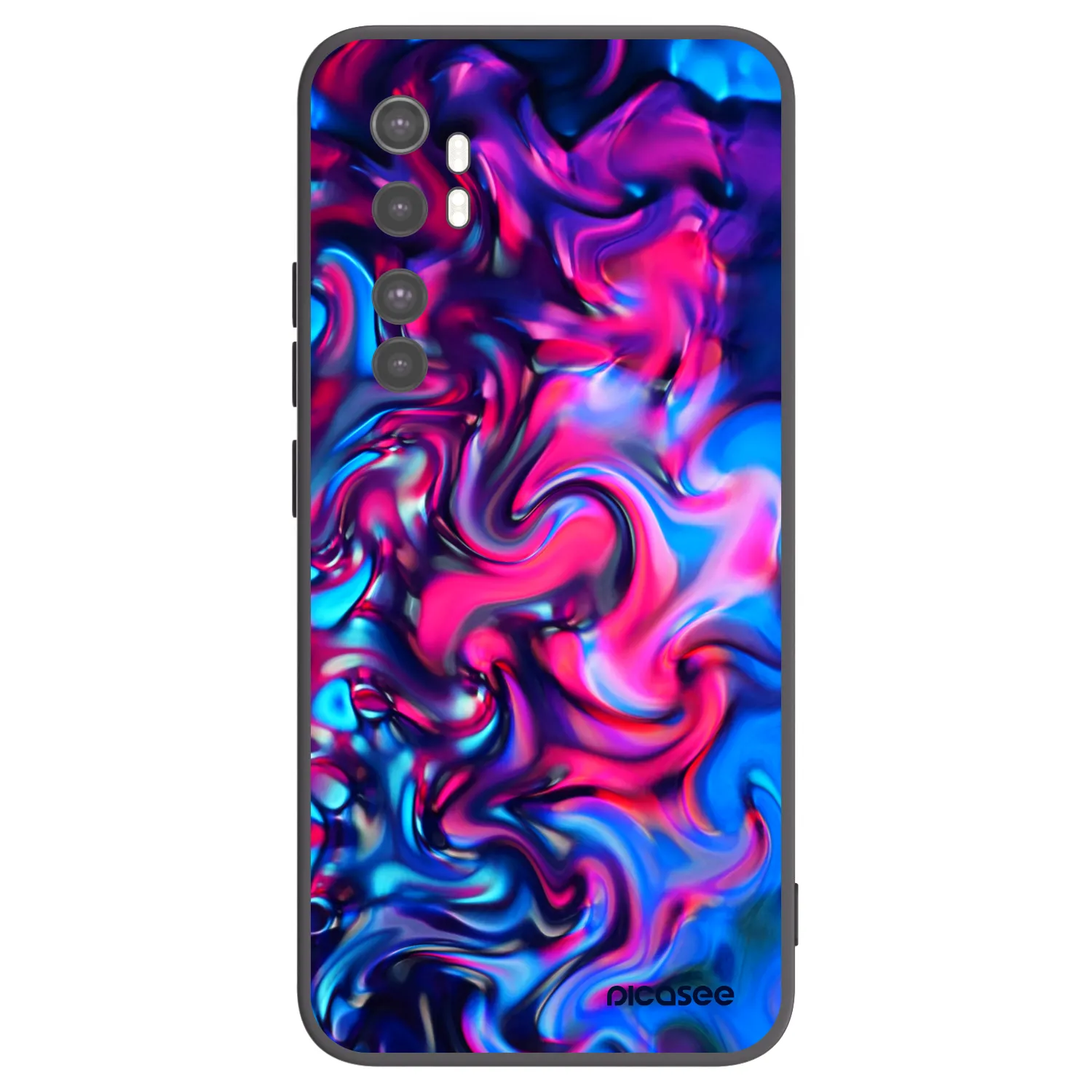 Picasee silikónový čierny obal pre Xiaomi Mi Note 10 Lite - Redlight