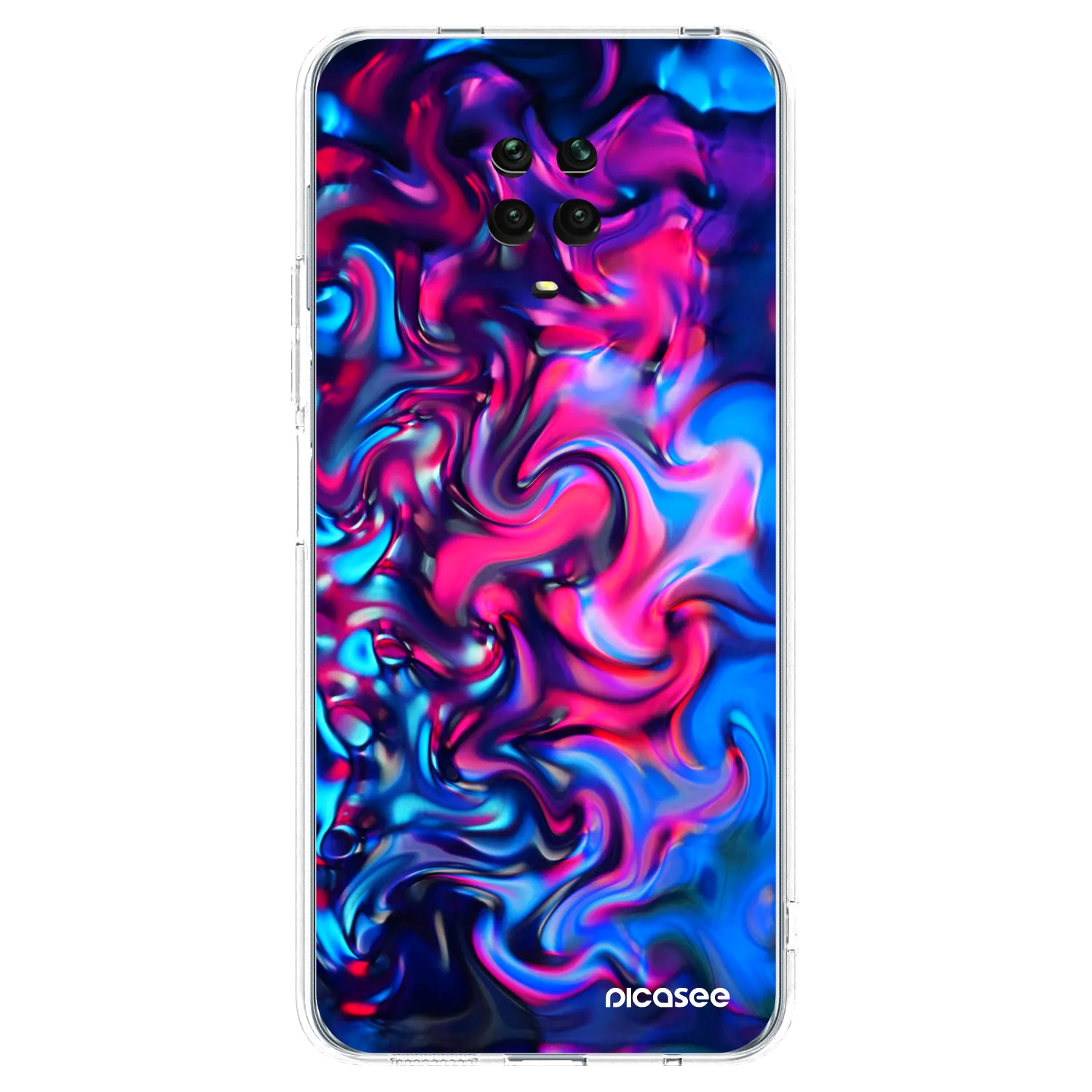 Picasee silikónový prehľadný obal pre Xiaomi Redmi Note 9S - Redlight