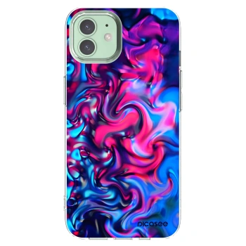 Picasee silikónový prehľadný obal pre Apple iPhone 12 Pro - Redlight