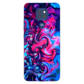 Picasee silikónový prehľadný obal pre Motorola Moto G9 Play - Redlight