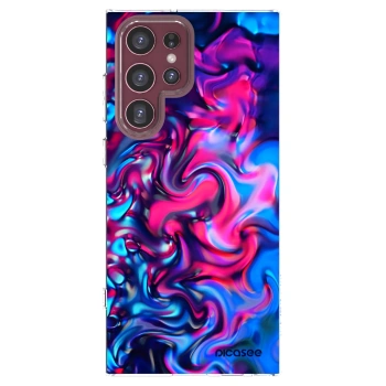 Picasee silikónový prehľadný obal pre Samsung Galaxy S22 Ultra 5G - Redlight
