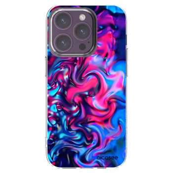 Picasee silikónový prehľadný obal pre Apple iPhone 14 Pro - Redlight