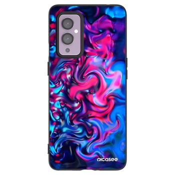 Picasee silikónový čierny obal pre OnePlus 9 - Redlight