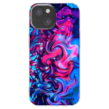 Picasee silikónový prehľadný obal pre Apple iPhone 15 - Redlight