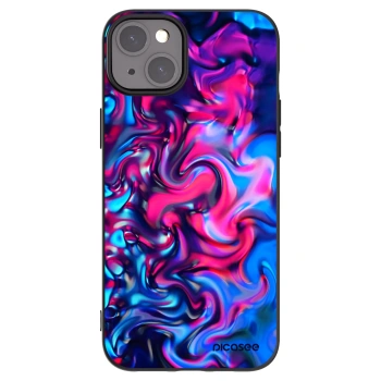 Picasee silikónový čierny obal pre Apple iPhone 15 Plus - Redlight