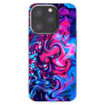 Picasee silikónový prehľadný obal pre Apple iPhone 15 Pro - Redlight