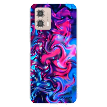 Picasee silikónový prehľadný obal pre Motorola Moto G53 5G - Redlight