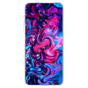 Picasee silikónový prehľadný obal pre Xiaomi Redmi Note 9 Pro - Redlight