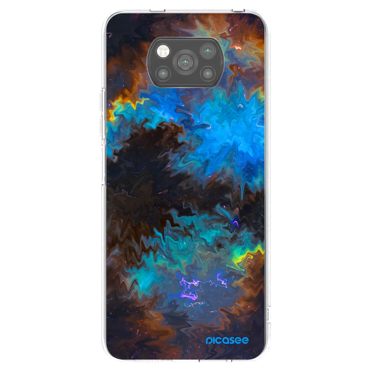 Picasee silikónový čierny obal pre Xiaomi Poco X3 - Space