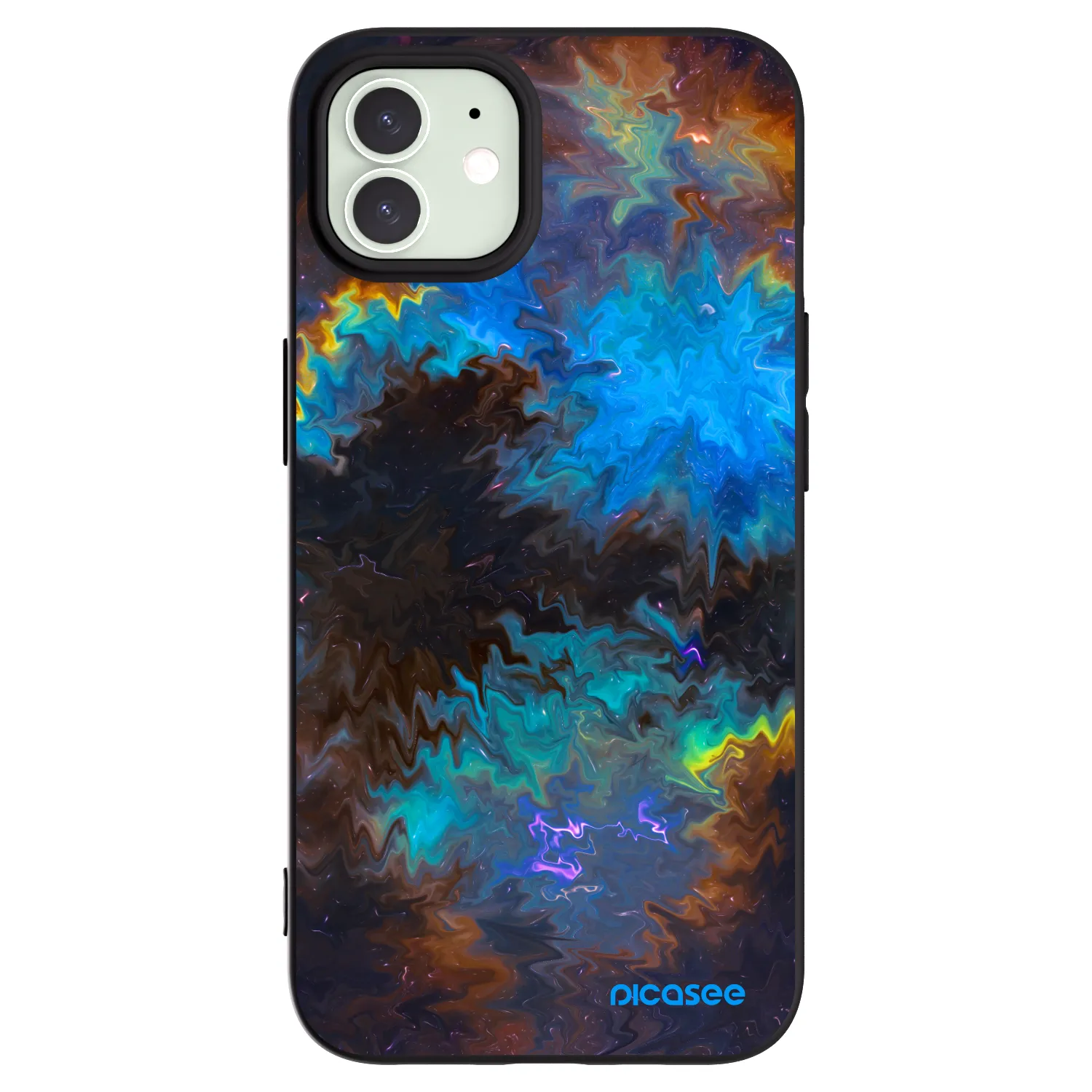 Silikónový čierny obal pre Apple iPhone 12 - Space