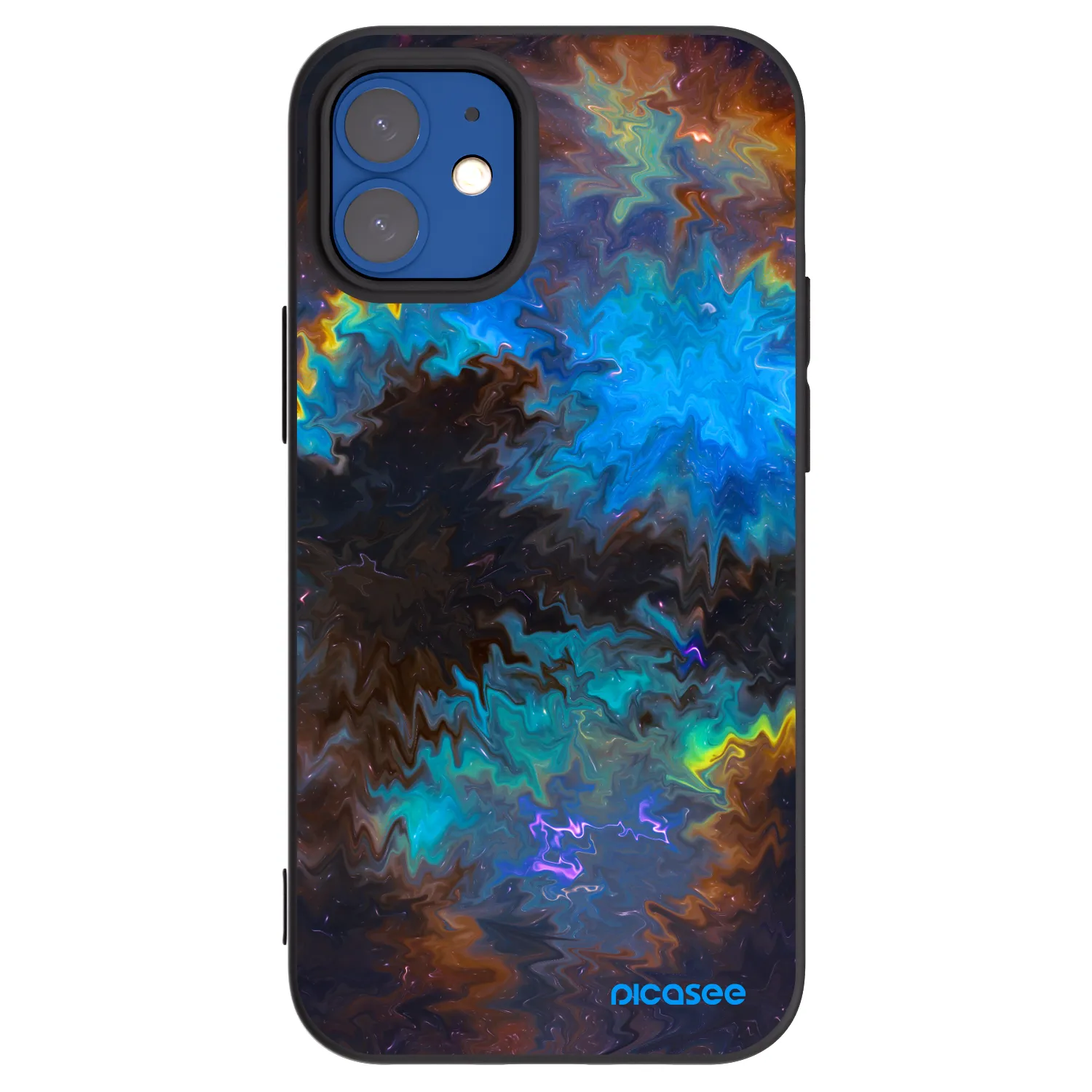Picasee silikónový čierny obal pre Apple iPhone 12 mini - Space