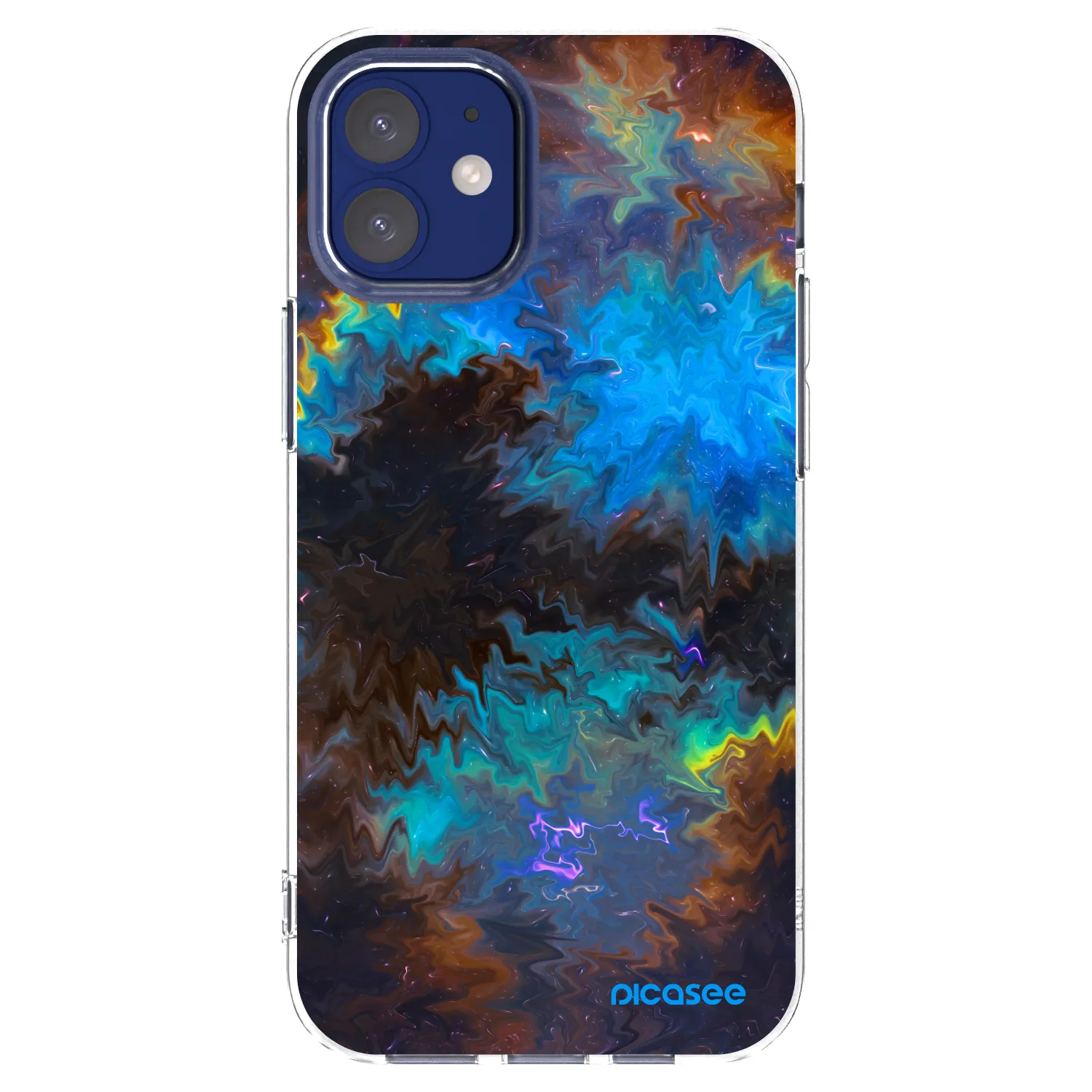 Picasee silikónový prehľadný obal pre Apple iPhone 12 mini - Space