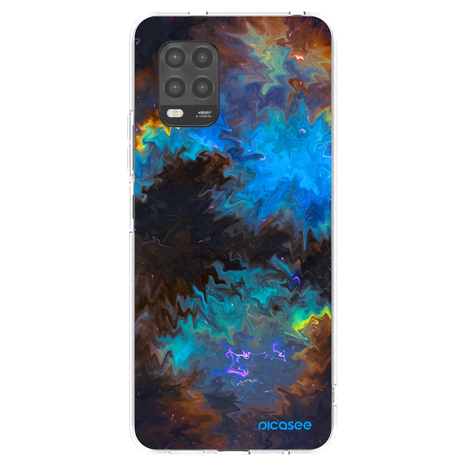 Silikónový prehľadný obal pre Xiaomi Mi 10 Lite - Space