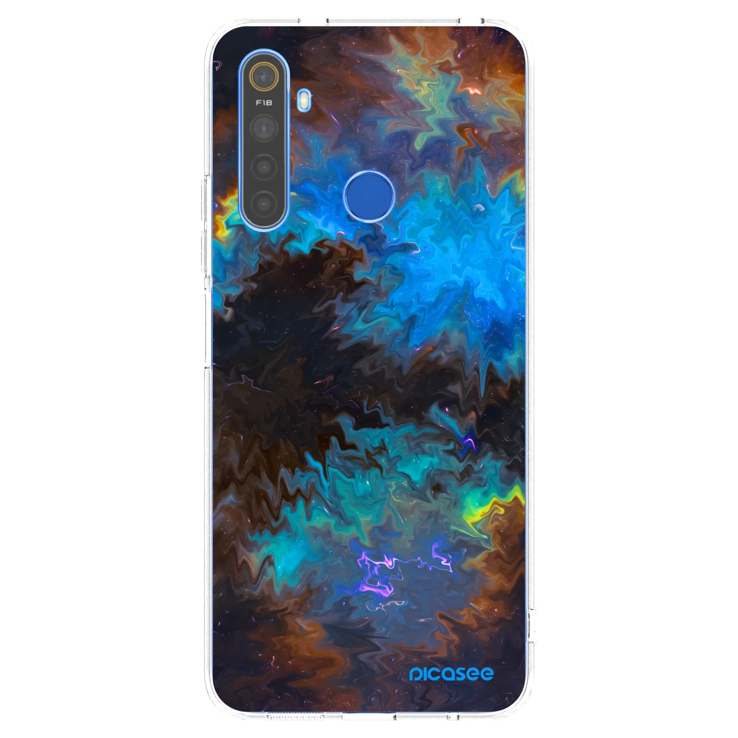 Picasee silikónový prehľadný obal pre Realme 5 - Space