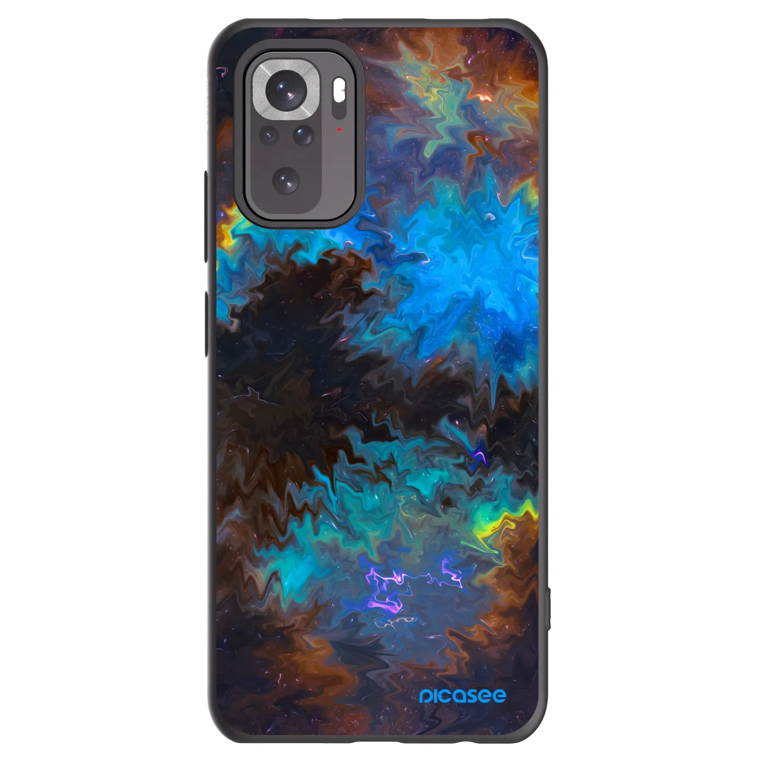 Picasee silikónový čierny obal pre Xiaomi Redmi Note 10 - Space