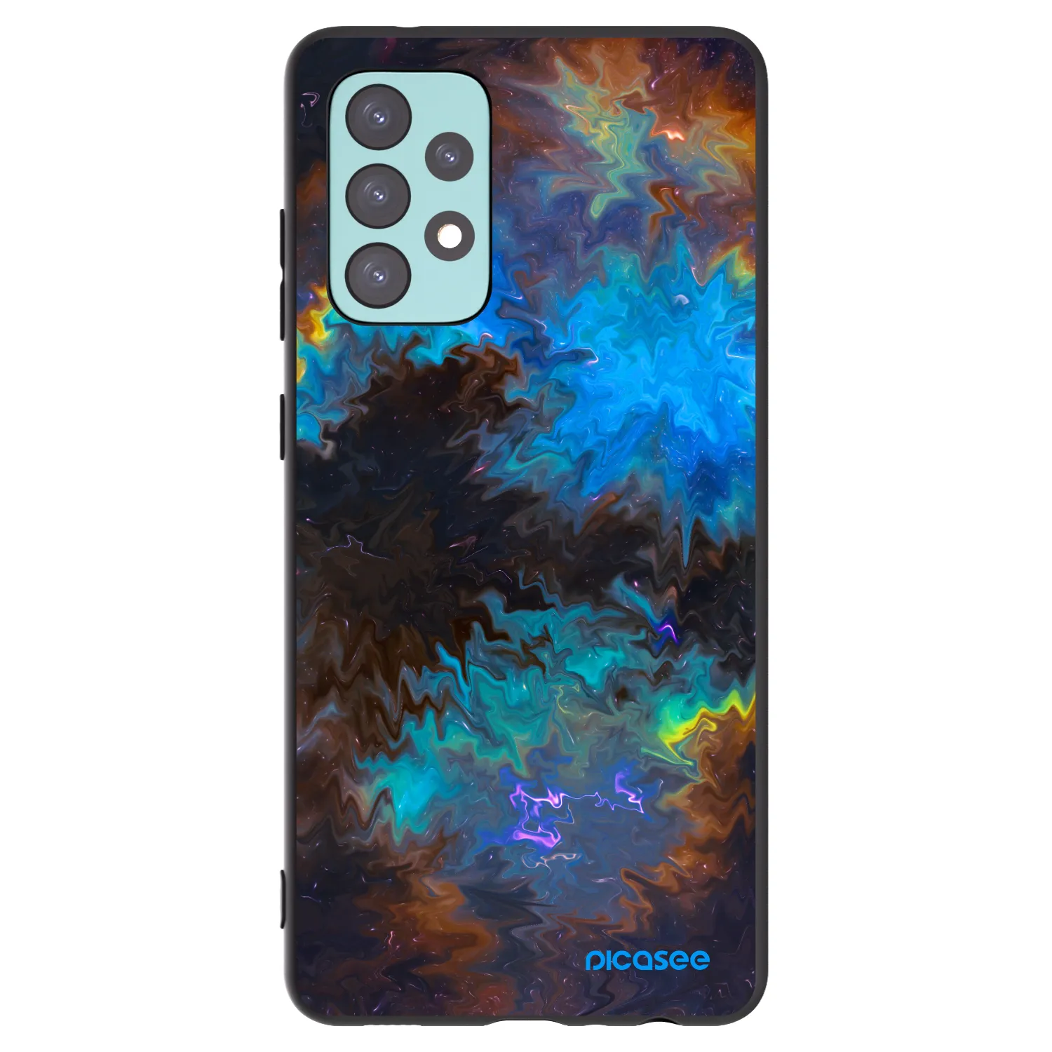 Picasee silikónový čierny obal pre Samsung Galaxy A72 A725F - Space