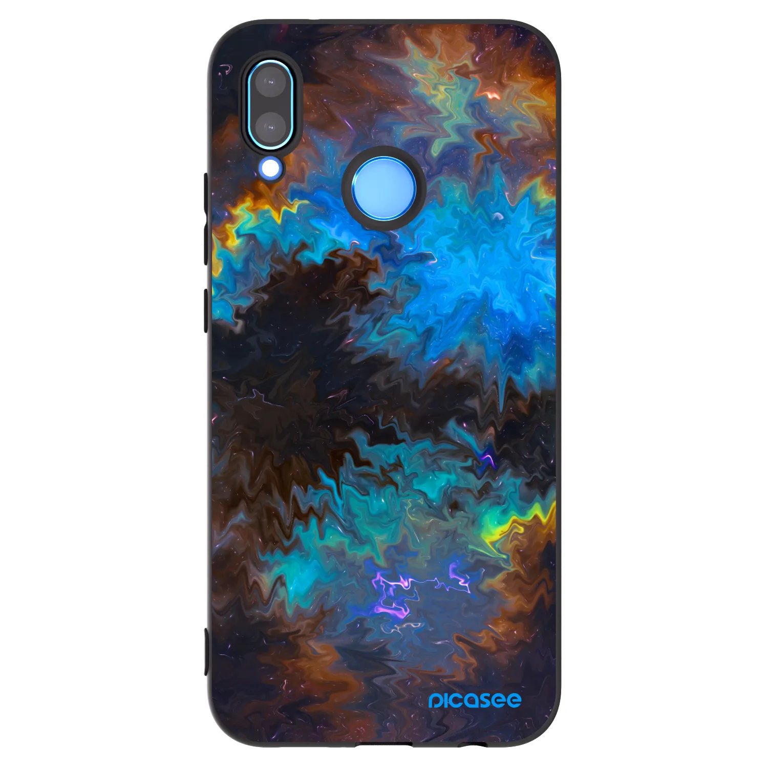 Picasee silikónový čierny obal pre Huawei P20 Lite - Space