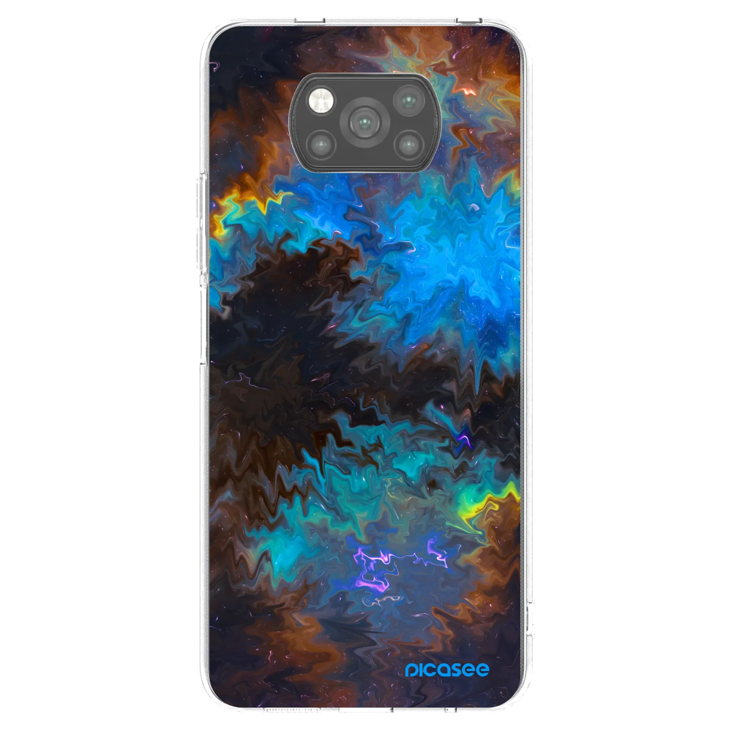 Picasee silikónový čierny obal pre Xiaomi Poco X3 Pro - Space