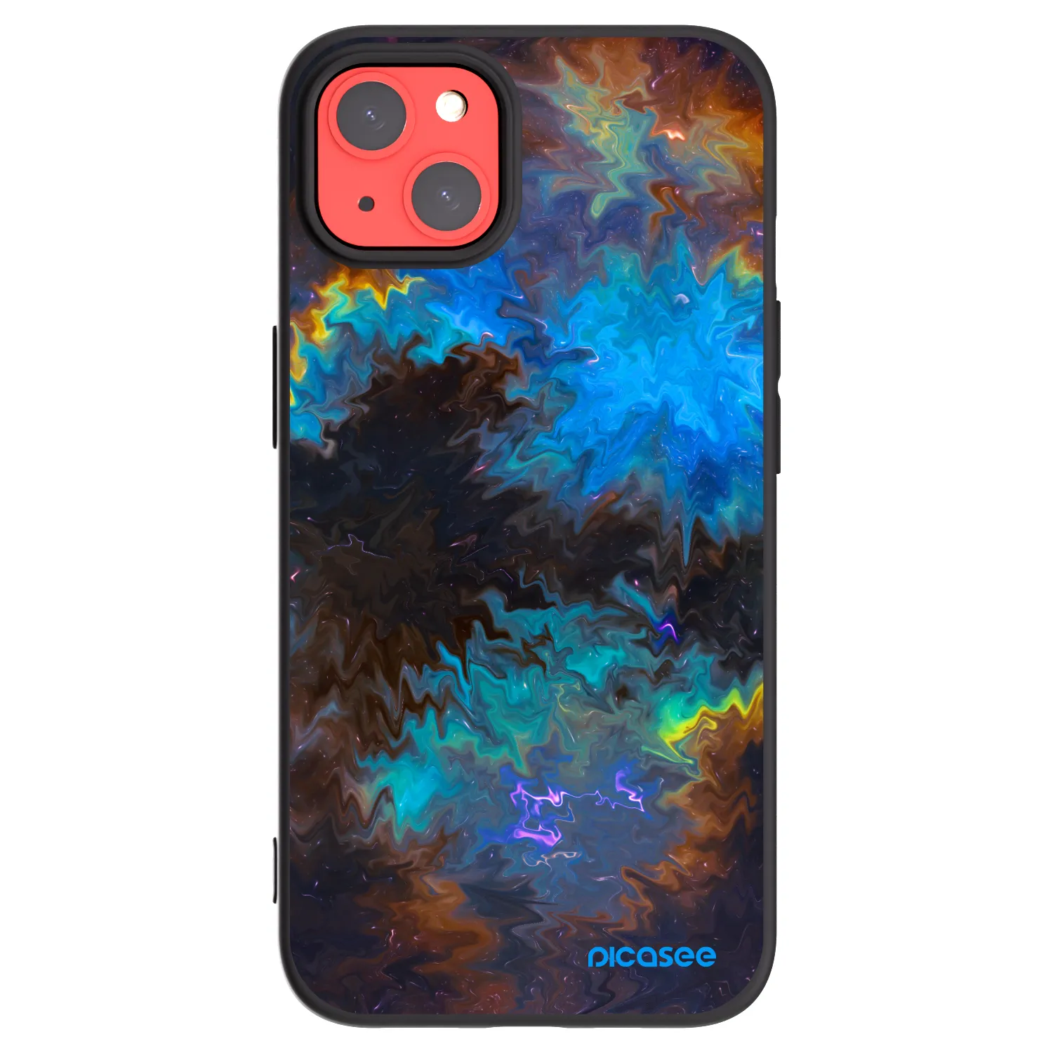 Picasee silikónový čierny obal pre Apple iPhone 13 - Space