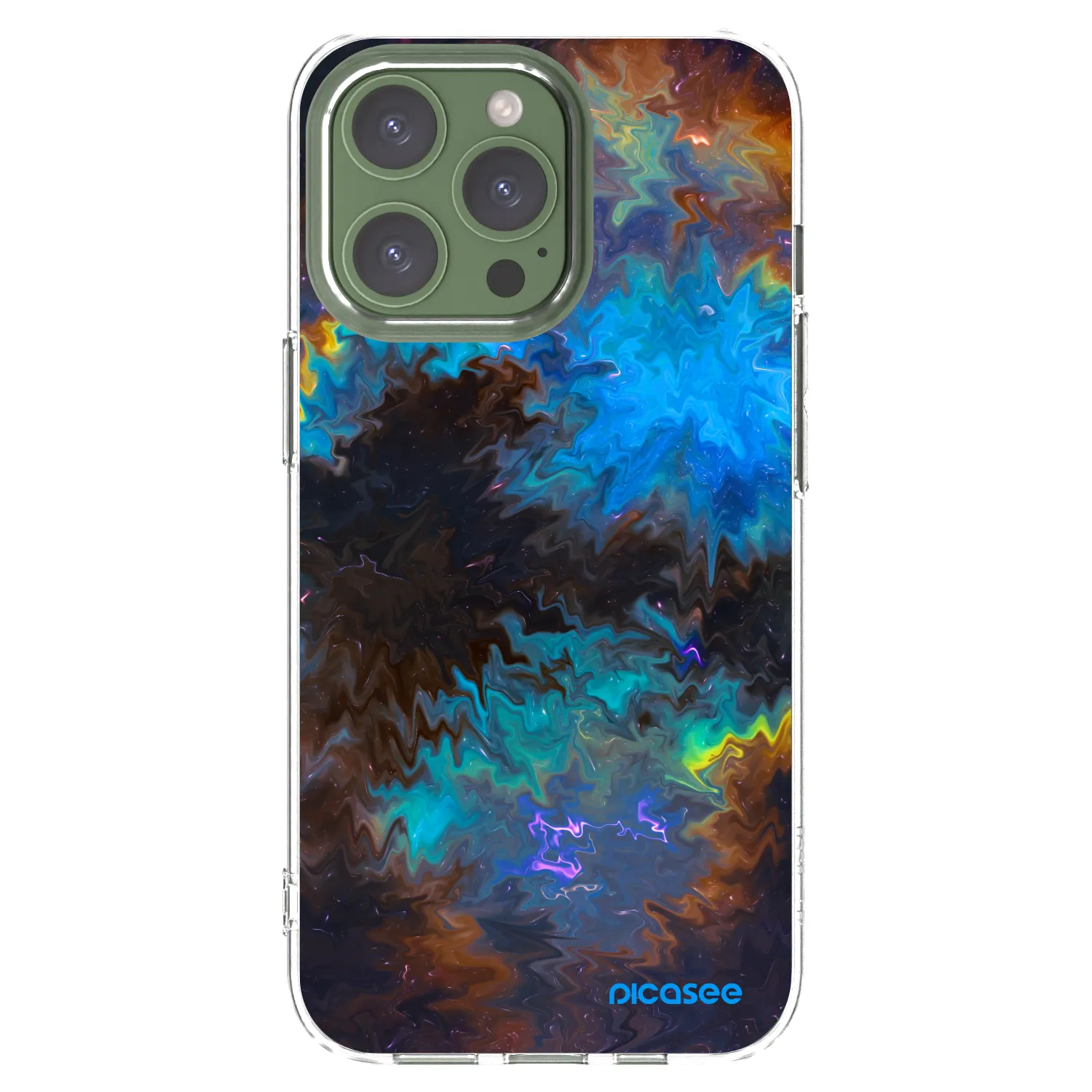Picasee silikónový prehľadný obal pre Apple iPhone 13 Pro - Space