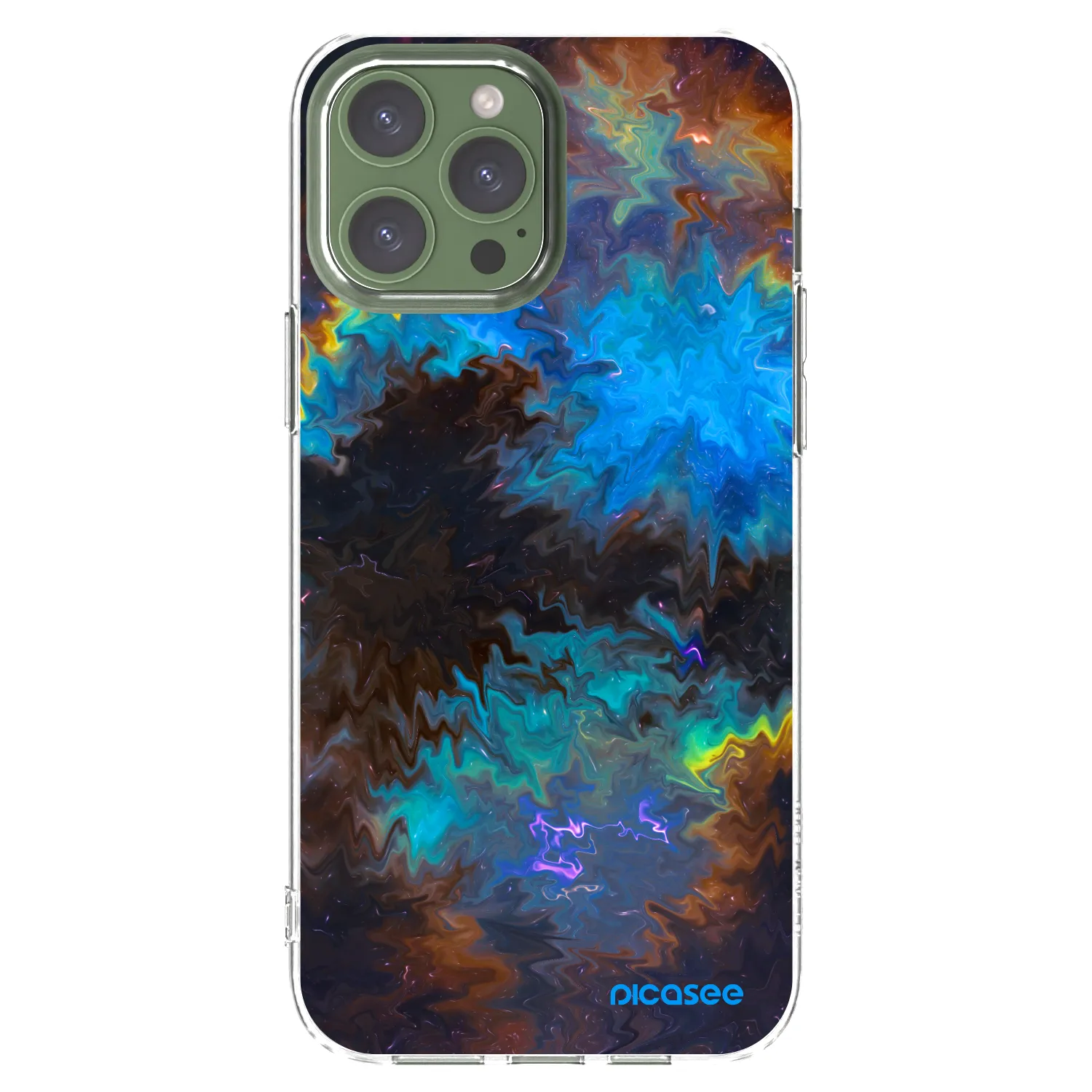 Silikónový prehľadný obal pre Apple iPhone 13 Pro Max - Space