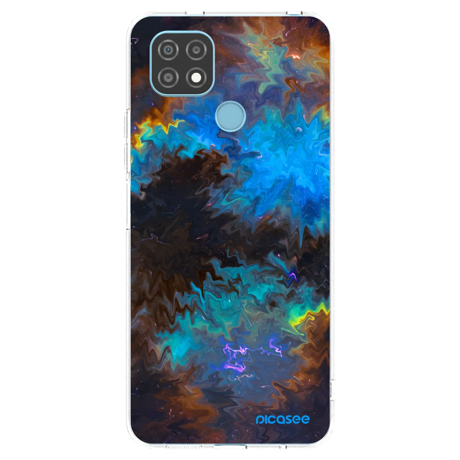 Picasee silikónový prehľadný obal pre Realme C21 - Space